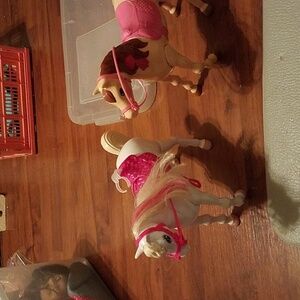 Barbie walking horses